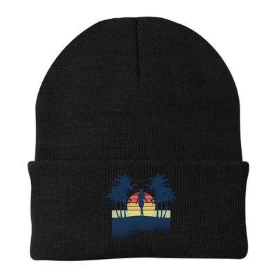 Retro Sunset Tropical Vacation Beanie