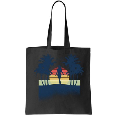 Retro Sunset Tropical Vacation Bag