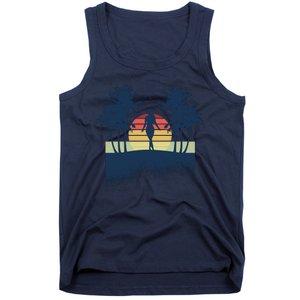 Retro Sunset Tropical Vacation Tank Top