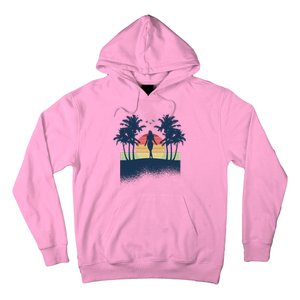 Retro Sunset Tropical Vacation Hoodie