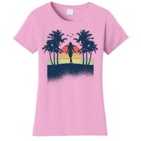 Retro Sunset Tropical Vacation Women's T-Shirt