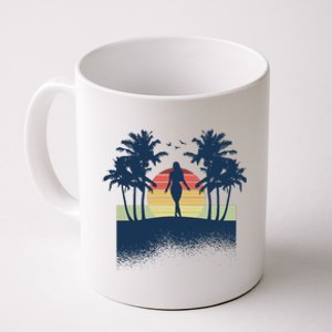 Retro Sunset Tropical Vacation Coffee Mug