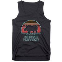 Rhino Save The Chubby Unicorns Retro 80s Style Funny Tank Top