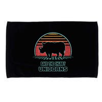 Rhino Save The Chubby Unicorns Retro 80s Style Funny Microfiber Hand Towel