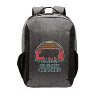 Rhino Save The Chubby Unicorns Retro 80s Style Funny Vector Backpack
