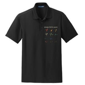 Retro Shark Teeth Guide Fossil Tooth Collector Dry Zone Grid Polo