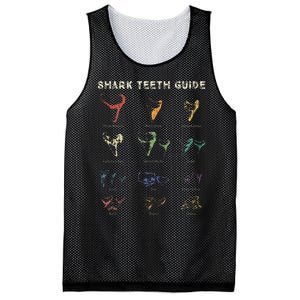 Retro Shark Teeth Guide Fossil Tooth Collector Mesh Reversible Basketball Jersey Tank