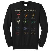 Retro Shark Teeth Guide Fossil Tooth Collector Tall Sweatshirt