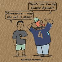 Ryan Stonehouse That’S Our Fucking Punter Dipshit Cotton Canvas Backpack
