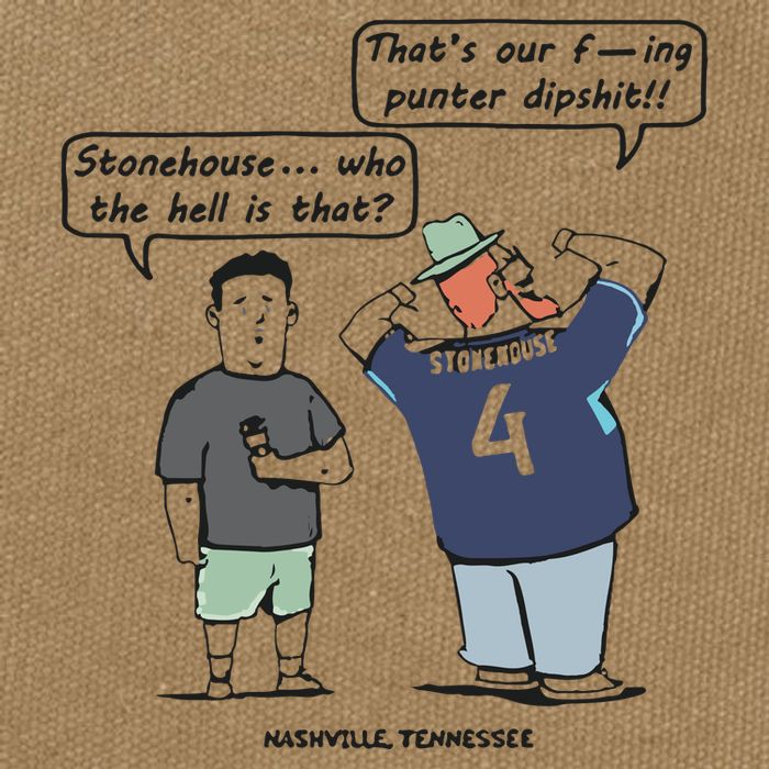 Ryan Stonehouse That’S Our Fucking Punter Dipshit Cotton Canvas Backpack