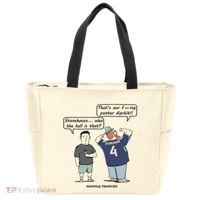 Ryan Stonehouse That’S Our Fucking Punter Dipshit Zip Tote Bag