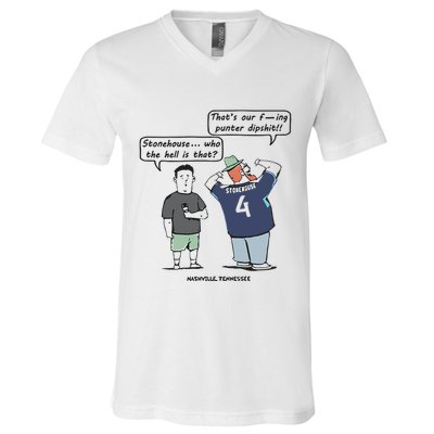 Ryan Stonehouse That’S Our Fucking Punter Dipshit V-Neck T-Shirt
