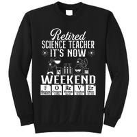 Retired Science Teacher Weekend School Retirement Gift Sweatshirt