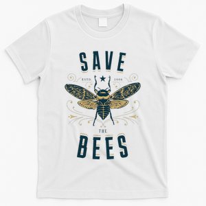 Retro Save The Bees Apiary Bee Beekeeper Earth Day T-Shirt