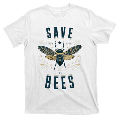 Retro Save The Bees Apiary Bee Beekeeper Earth Day T-Shirt