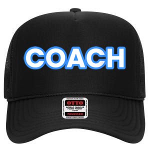 Raptors Soccer Team Coaches High Crown Mesh Back Trucker Hat