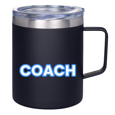 Raptors Soccer Team Coaches 12oz Stainless Steel Coffee Mug