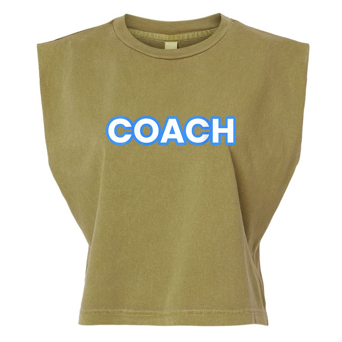 Raptors Soccer Team Coaches Garment-Dyed Women's Muscle Tee