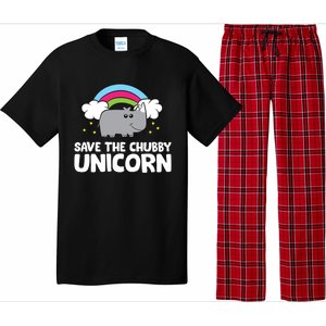 Rhinoceros Save The Chubby Unicorn Love Rhinos Gift Pajama Set