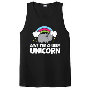 Rhinoceros Save The Chubby Unicorn Love Rhinos Gift PosiCharge Competitor Tank