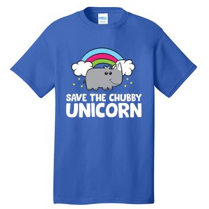 Rhinoceros Save The Chubby Unicorn Love Rhinos Gift Tall T-Shirt