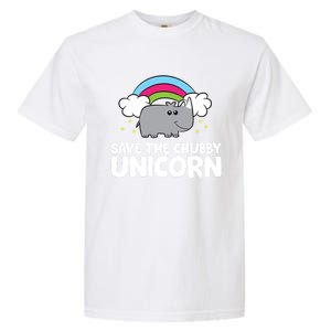 Rhinoceros Save The Chubby Unicorn Love Rhinos Gift Garment-Dyed Heavyweight T-Shirt