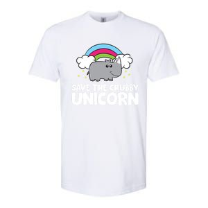 Rhinoceros Save The Chubby Unicorn Love Rhinos Gift Softstyle CVC T-Shirt