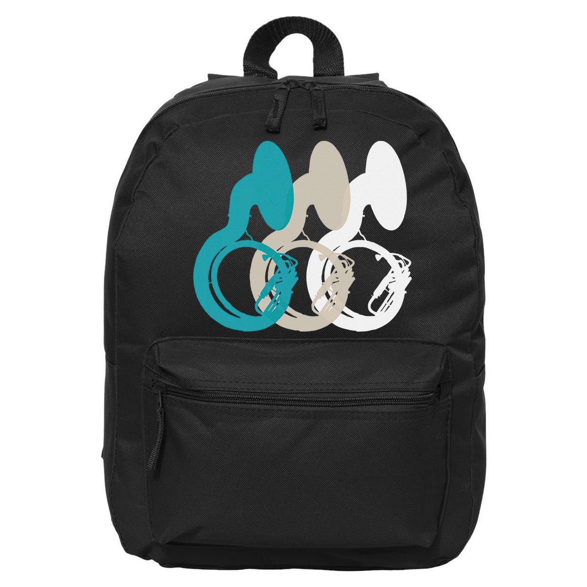 Retro Sousaphone Tuba Music Brass Band Gift 16 in Basic Backpack