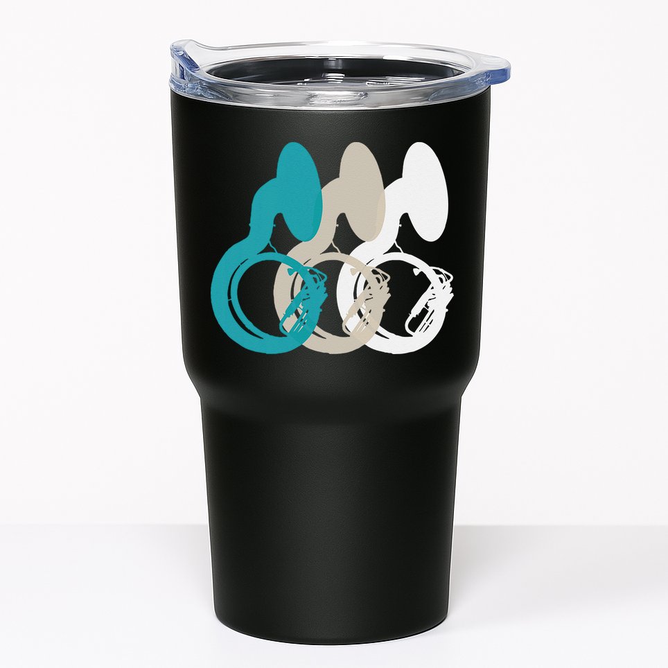 Retro Sousaphone Tuba Music Brass Band Gift Tumbler