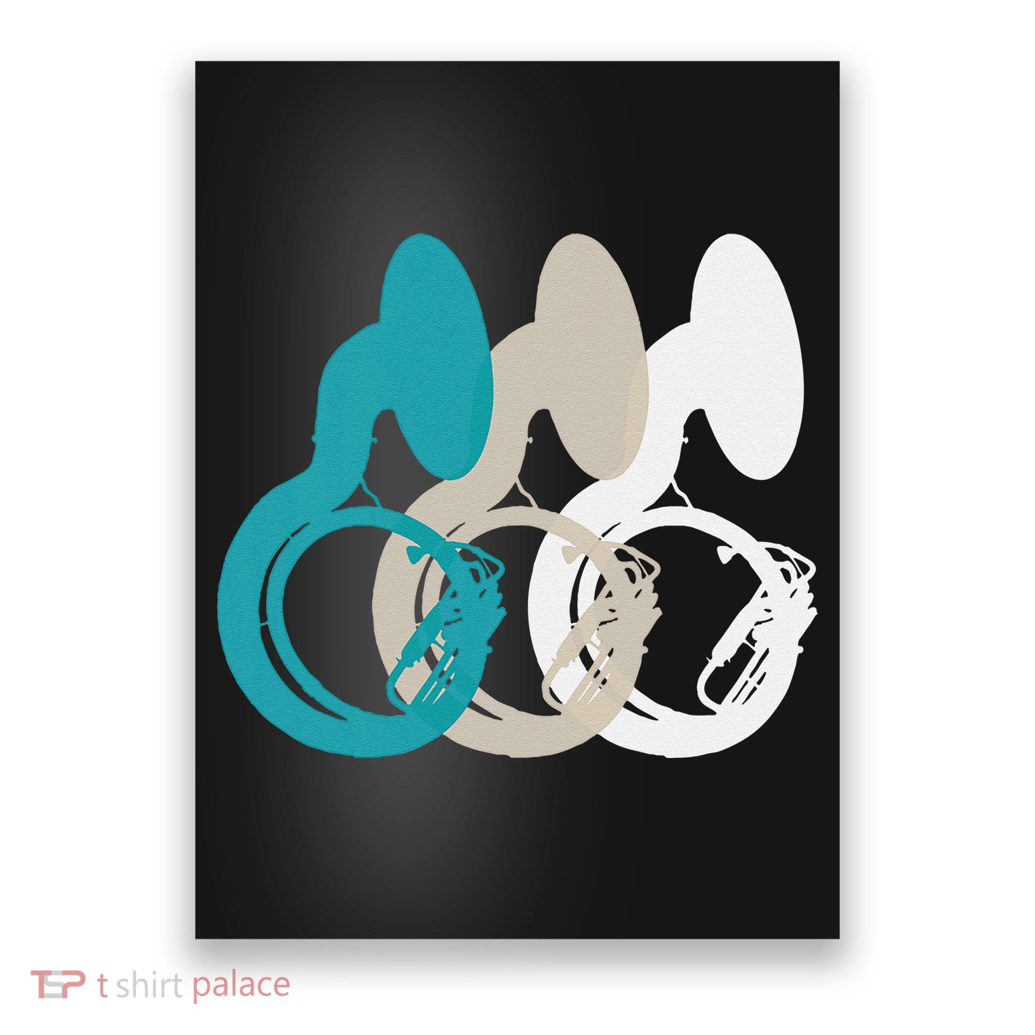 Retro Sousaphone Tuba Music Brass Band Gift Poster