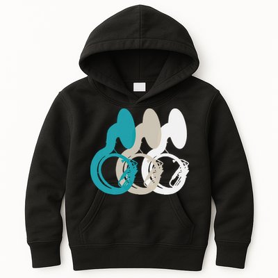 Retro Sousaphone Tuba Music Brass Band Gift Kids Hoodie