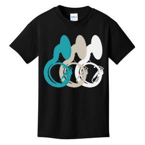 Retro Sousaphone Tuba Music Brass Band Gift Kids T-Shirt