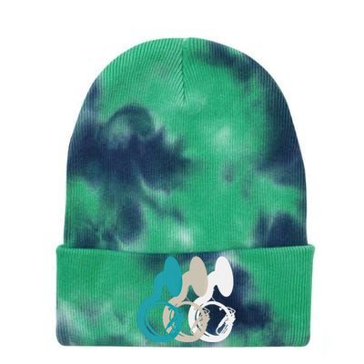 Retro Sousaphone Tuba Music Brass Band Gift Tie Dye 12in Knit Beanie