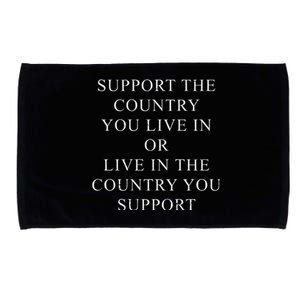 Retro Support The Country You Live In Patriotic Microfiber Hand Towel