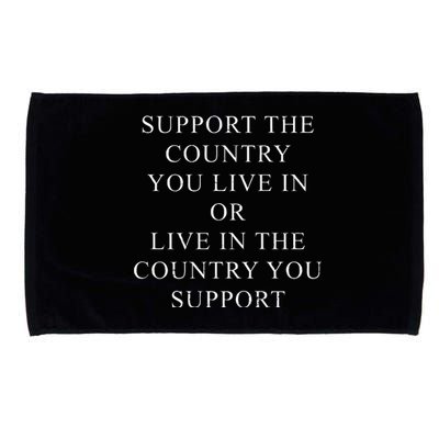 Retro Support The Country You Live In Patriotic Microfiber Hand Towel