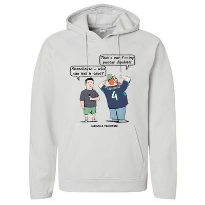 Ryan Stonehouse That’S Our Fucking Punter Dipshit Performance Fleece Hoodie