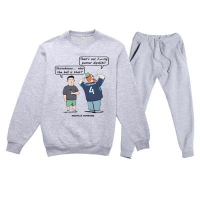 Ryan Stonehouse That’S Our Fucking Punter Dipshit Premium Crewneck Sweatsuit Set