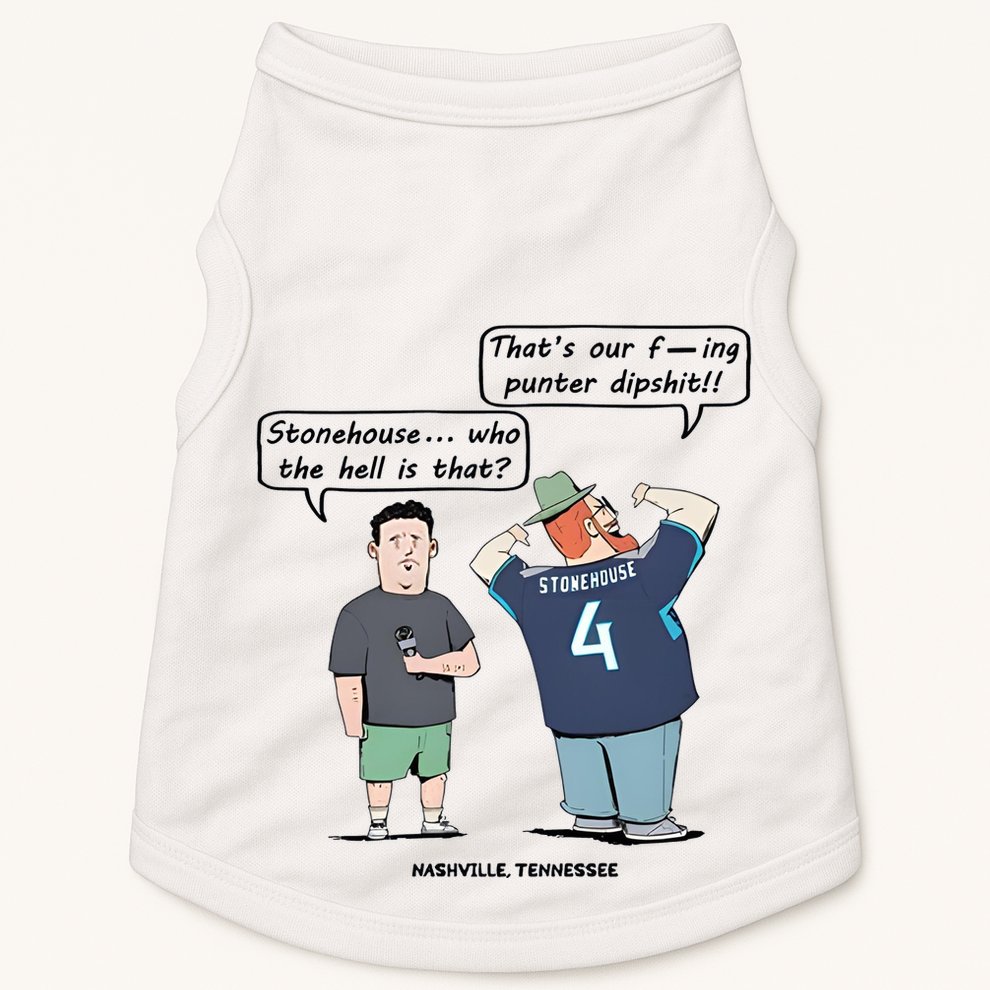 Ryan Stonehouse That’S Our Fucking Punter Dipshit Doggie Tank
