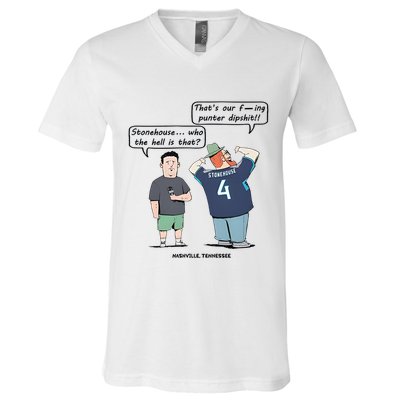 Ryan Stonehouse That’S Our Fucking Punter Dipshit V-Neck T-Shirt