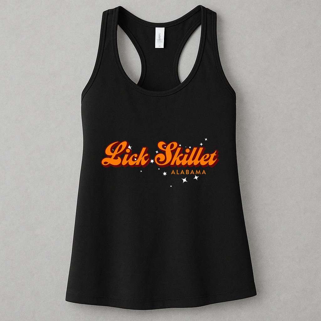 Retro Small Town Alabama Lick Skillet Womens Tank Top