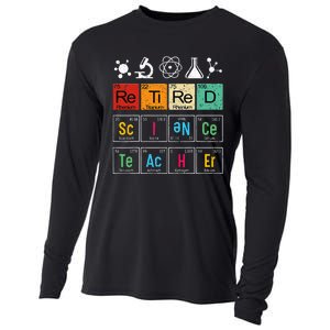 Retired Science Teacher Learning School Retiret Cooling Performance Long Sleeve Crew