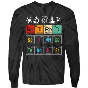 Retired Science Teacher Learning School Retiret Tie-Dye Long Sleeve Shirt