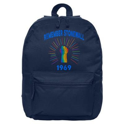 Remember Stonewall The Riot That Started It 16 in Basic Backpack