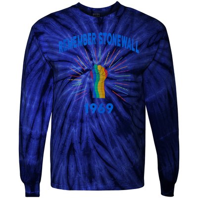 Remember Stonewall The Riot That Started It Tie-Dye Long Sleeve Shirt