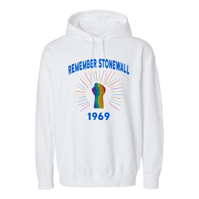 Remember Stonewall The Riot That Started It Garment-Dyed Fleece Hoodie