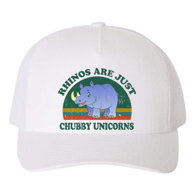 Rhino Save The Rhinos Are Just Chubby Unicorns Yupoong Adult 5-Panel Trucker Hat