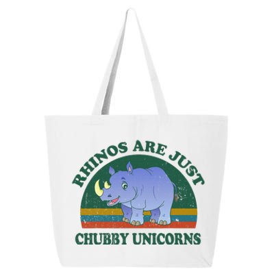 Rhino Save The Rhinos Are Just Chubby Unicorns 25L Jumbo Tote