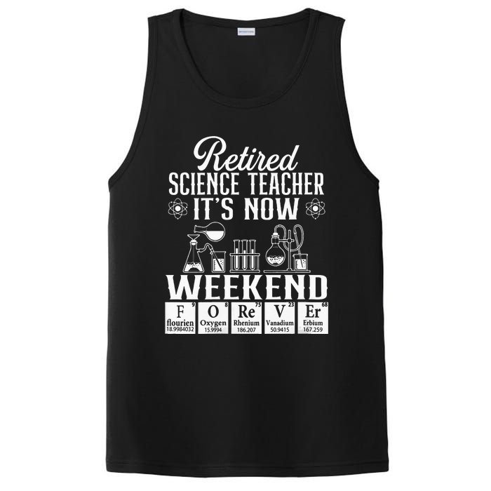 Retired Science Teacher Weekend School Retirement Gift PosiCharge Competitor Tank