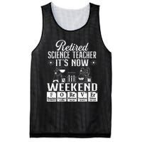 Retired Science Teacher Weekend School Retirement Gift Mesh Reversible Basketball Jersey Tank