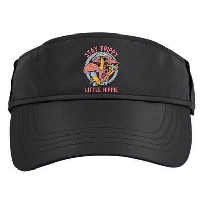 Retro Stay Trippy Little Hippie Groovy Cottagecore Mushroom Adult Drive Performance Visor